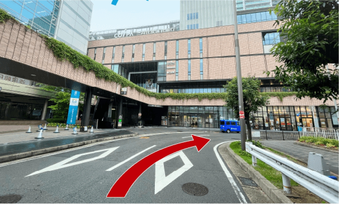 駐車場への行き方