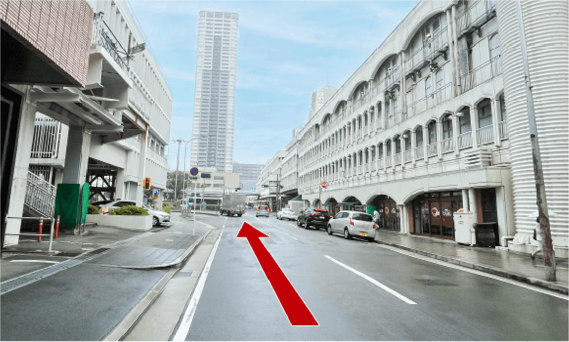 駐車場への行き方