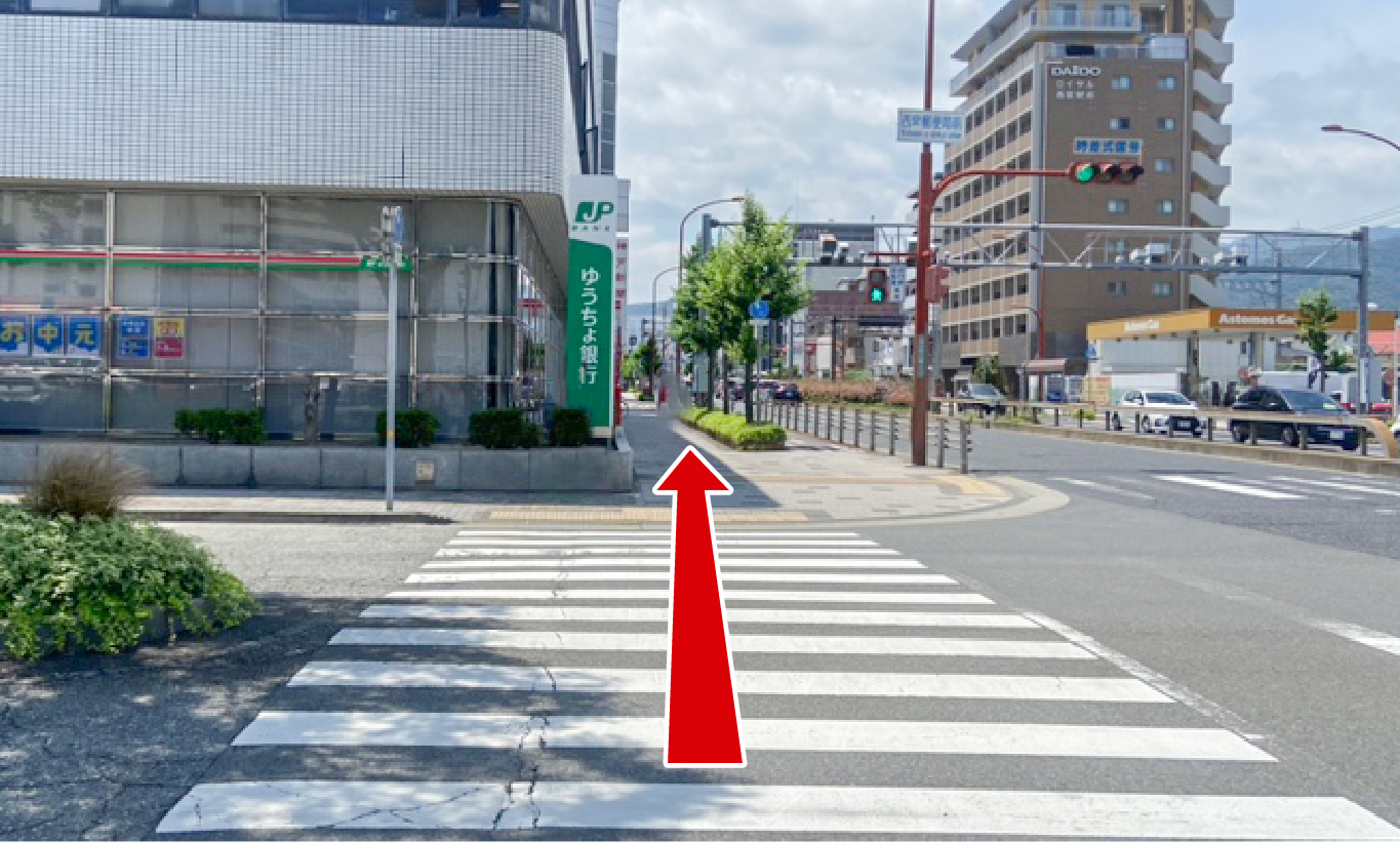 駐車場への行き方