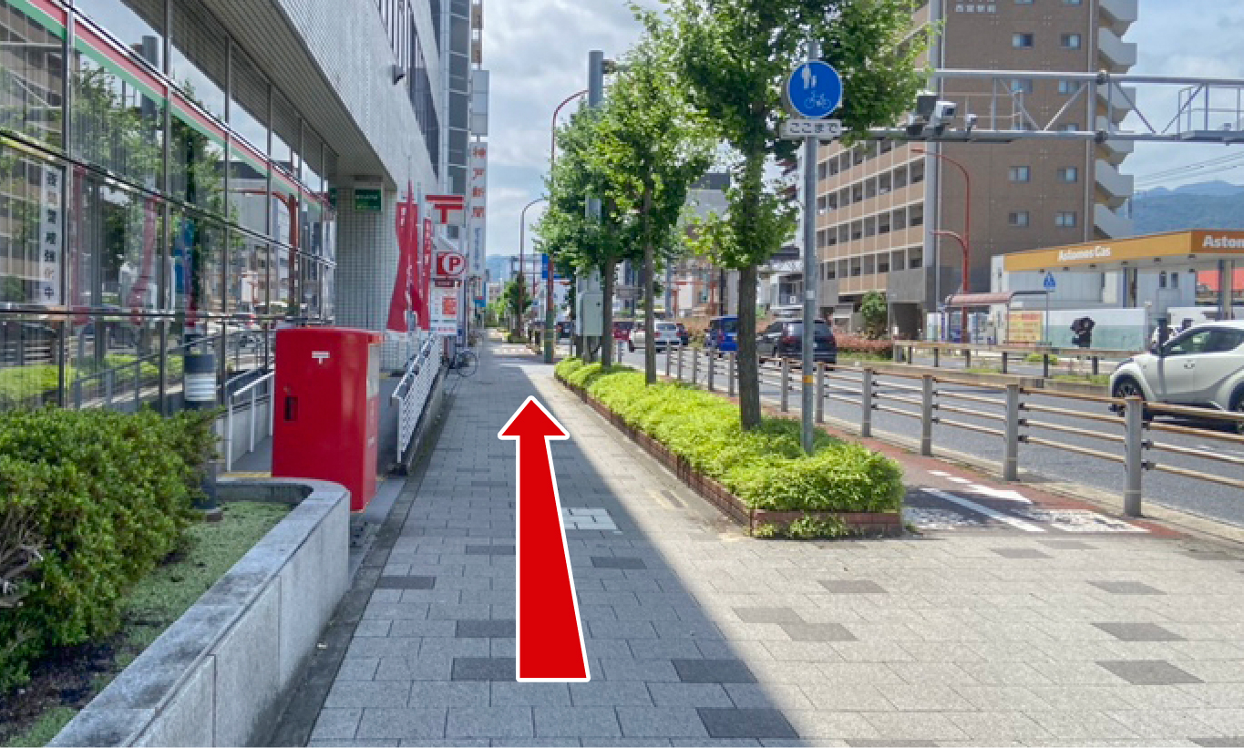 駐車場への行き方