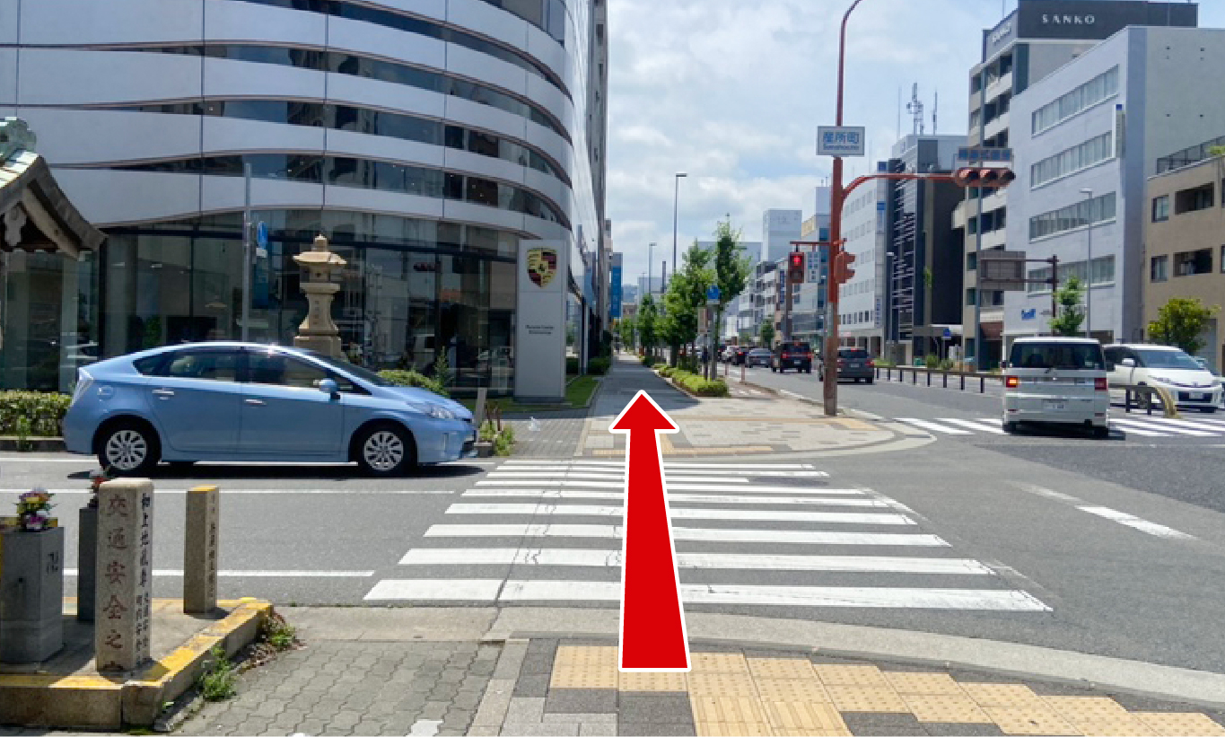 駐車場への行き方