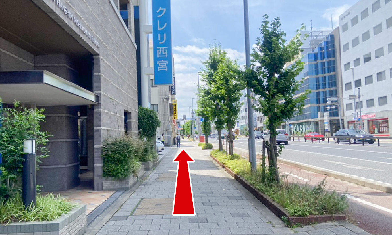 駐車場への行き方