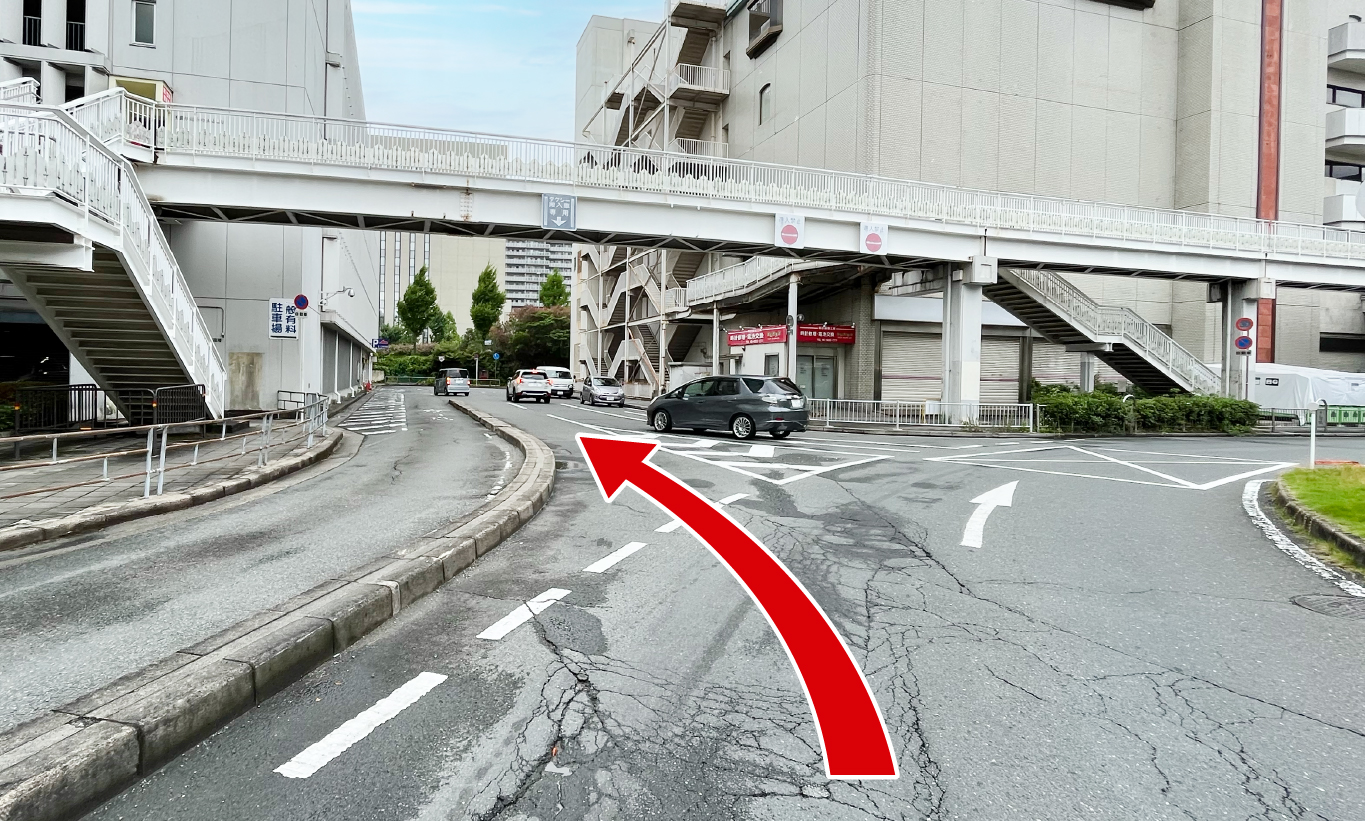 駐車場への行き方