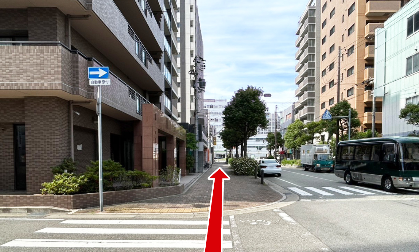 駐車場への行き方