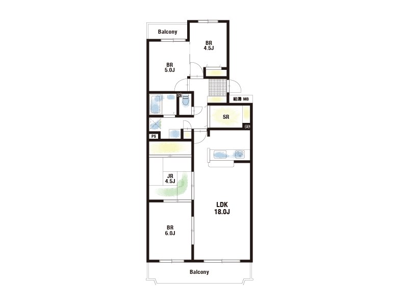 【CASA】サンヴェール高槻4号棟 LDK約18帖！ご家族皆様でゆったりお寛ぎいただけます♪