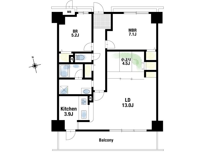 【CASA】アルティプラザ高槻 3LDK！南西向きのため明るい室内♪ダイニングは約16.9帖。和室との可動間仕切りを開放し、21帖超の大空間としてもお使いいただけます。