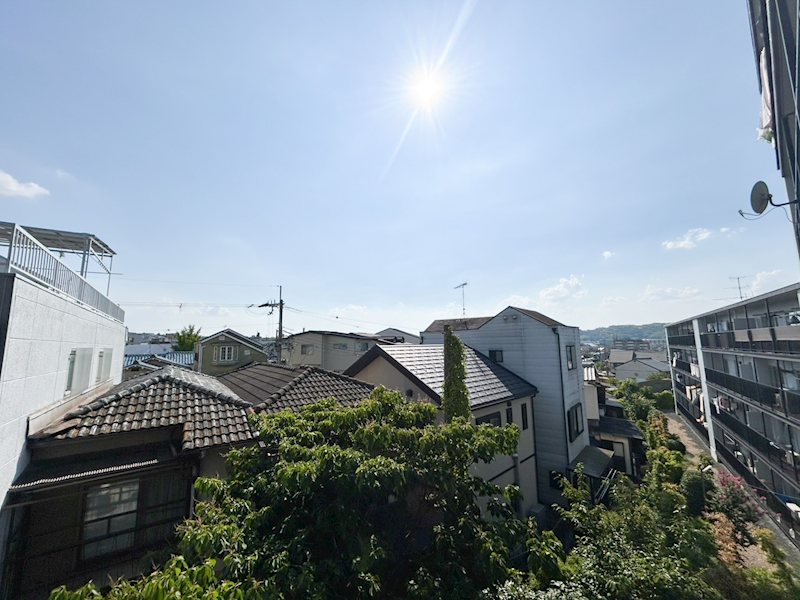 一言寺団地A1棟 現地からの眺望（2025年8月）撮影