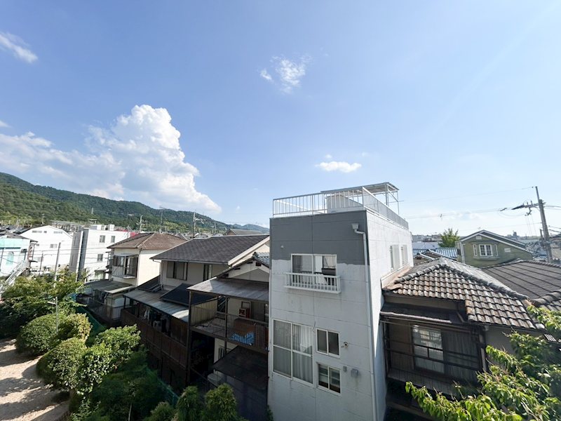 一言寺団地A1棟 現地からの眺望（2025年8月）撮影