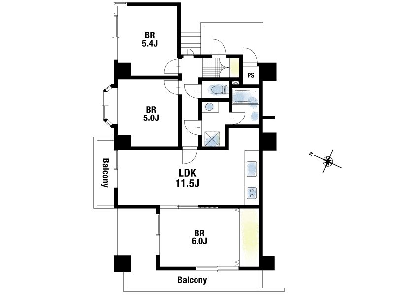 モンラヴィ本山 間取図・土地図