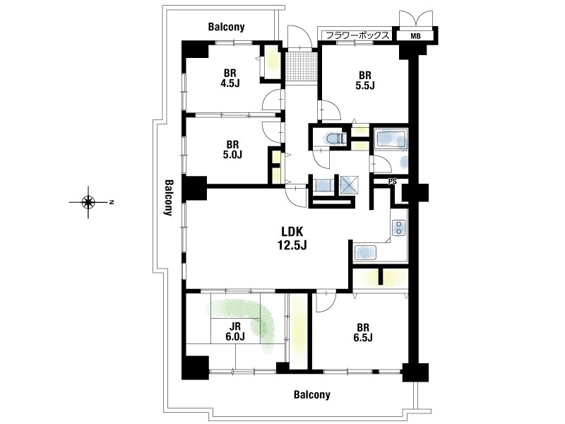 【CASA】カルチェ茨木 ファミリー向けな5LDK！4LDKでのご利用も可能です♪