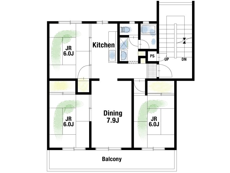 【CASA】 ライオンズマンションみのおE棟 【間取り図】お気軽にお問い合わせください♪