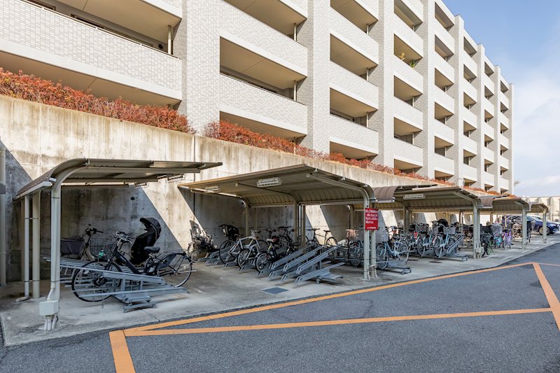 エスリード西宮甲陽園Ⅰ番館ブライト 駐輪場※空き状況はお問い合わせください。