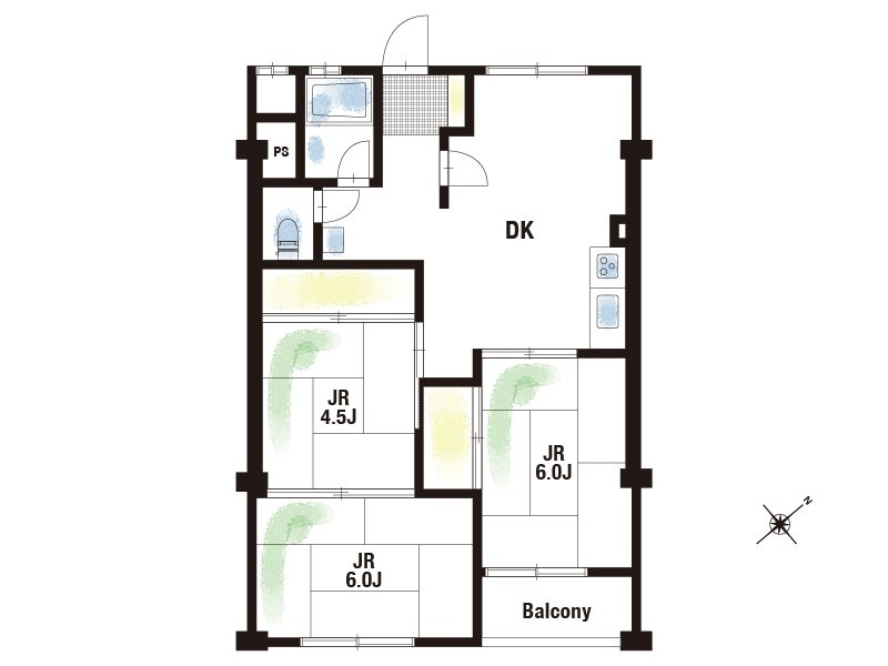 【CASA】宝塚第2コーポラス 間取図・土地図