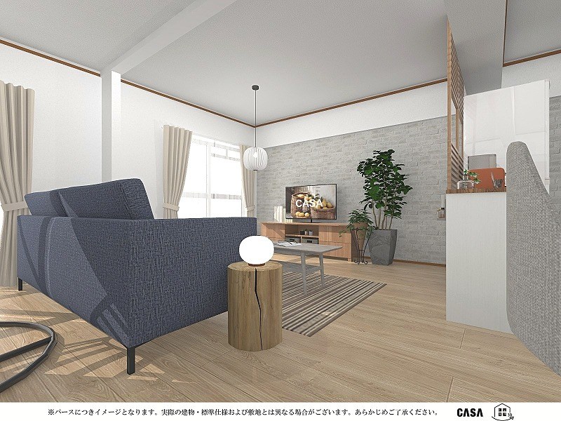 【CASA】高槻ファミリーハイツB棟≪即日内覧可能、リフォームプランご提案します！≫ ◆リフォームパース◆ご家族構成やご予算に応じたリフォームプランもご提案！リフォーム専門チームがお客様目線で丁寧・真摯に対応いたします！※完成予想パースにつき、実際の建物とは異なる場合があります。