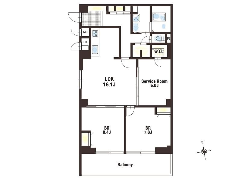 【CASA】高槻スカイハイツ 間取図・土地図