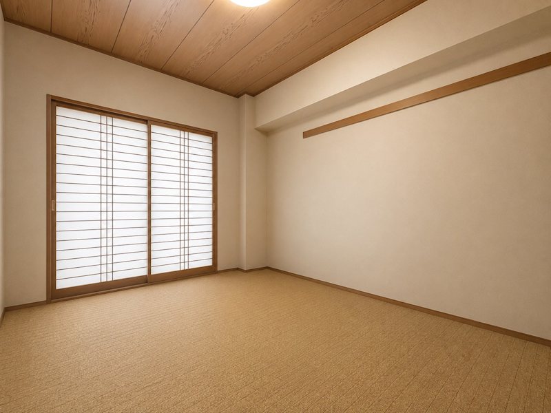 【CASA】セントラル茨木ヒルズウイング 【和室】※画像はAI生成により小物を削除しており、実際の仕様・形状・色味とは一部異なる場合がございます。