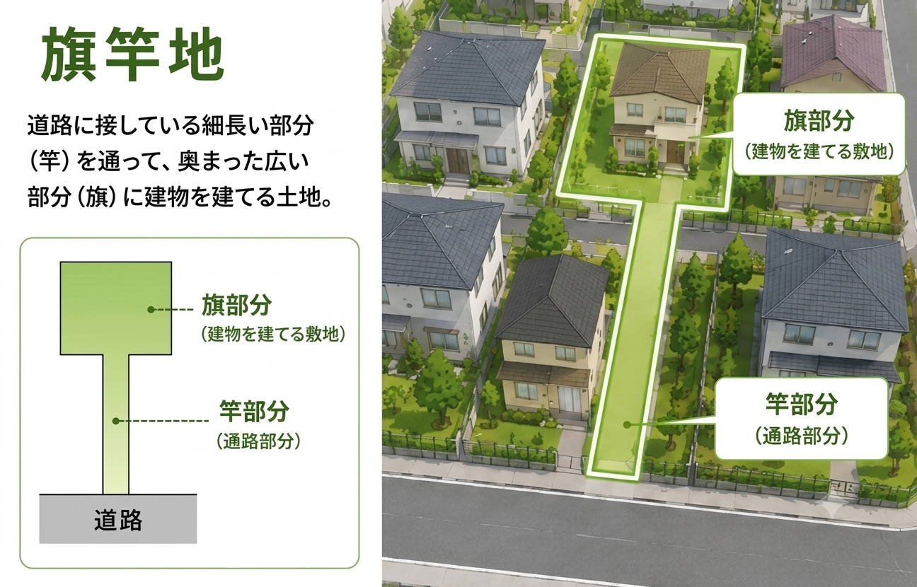 旗竿地